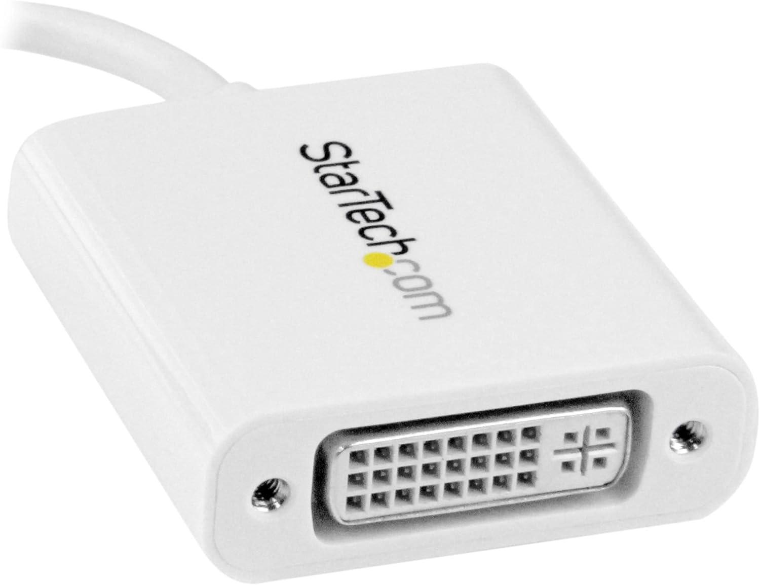 imageStarTechcom USB C to DVI Adapter  White  1920x1200  USB Type C Video Converter for Your DVI D DisplayMonitorProjector CDP2DVIW