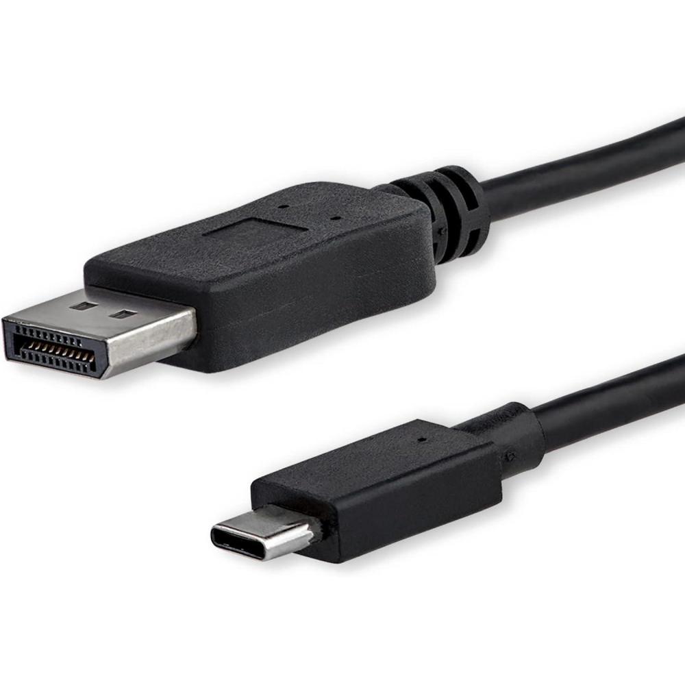 imageStarTech 6 ft 18 m USBC to DisplayPort Cable  USB TypeC to DP Video Adapter Cable  4K 60Hz  WhiteBlack