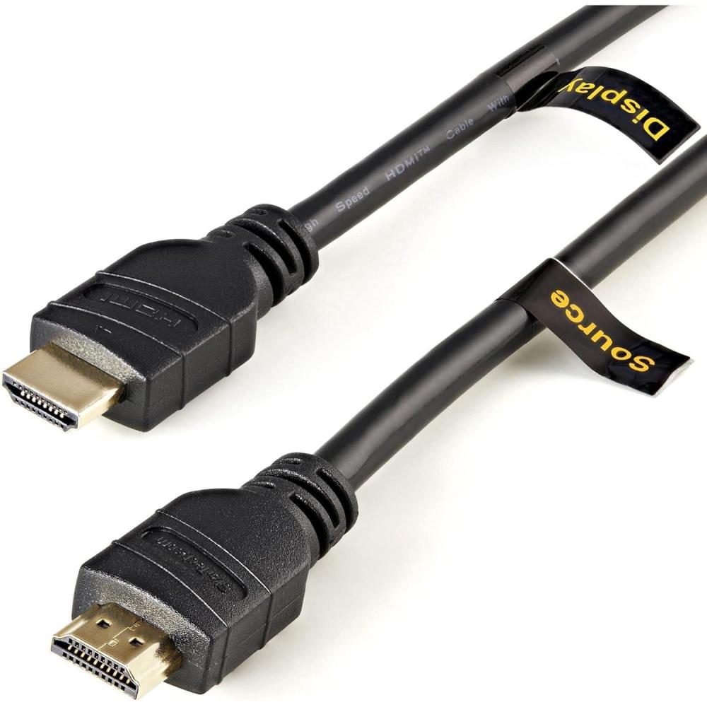imageStarTechcom 10m 33 ft Active CL2 inWall High Speed HDMI Cable  Ultra HD 4k x 2k HDMI Cable  HDMI to HDMI MM 1080p AV GoldPlated HDMM10MA Black152m  50ft