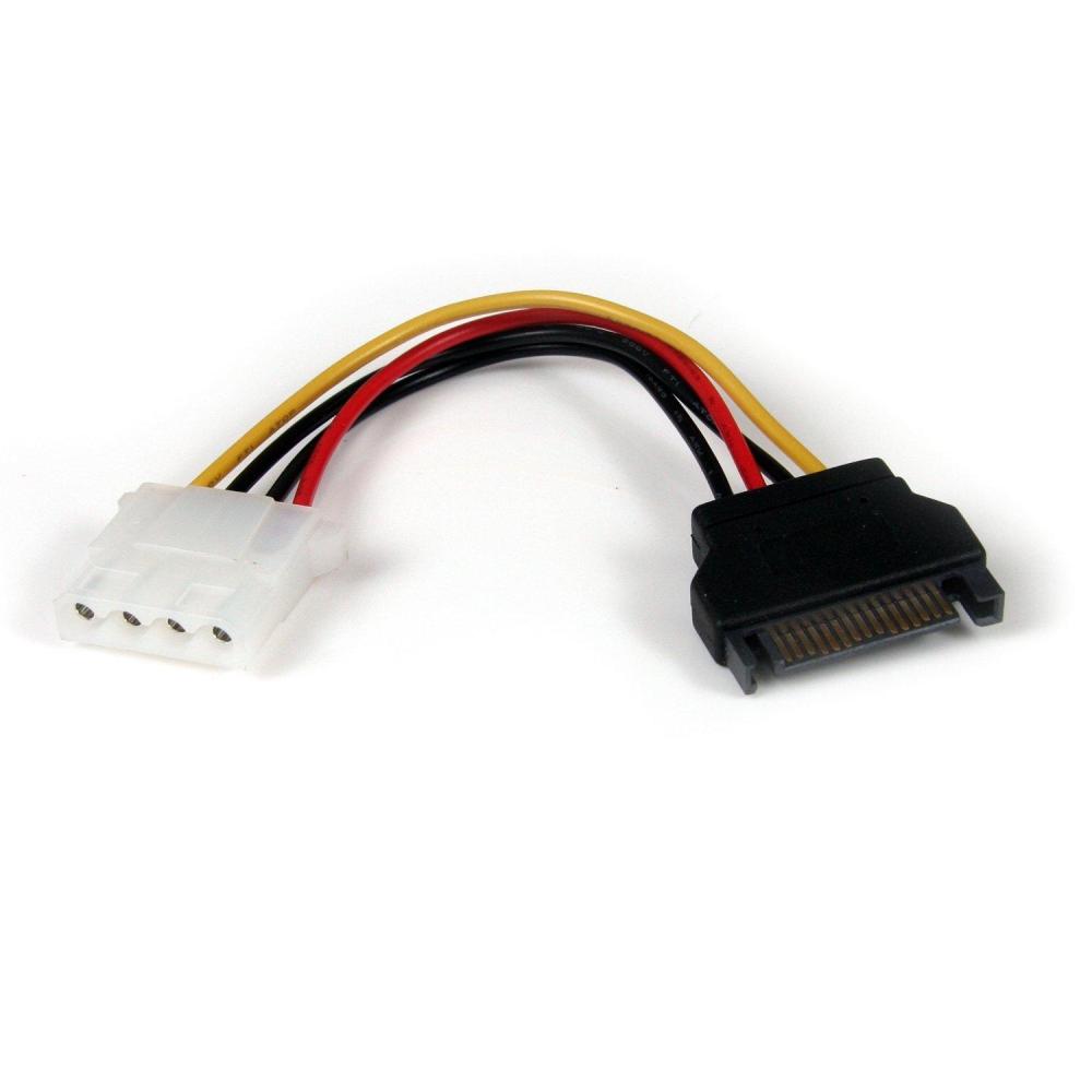 imageStarTechcom 12in LP4 to 2x SATA Power Y Cable Adapter  Molex to to Dual SATA Power Adapter Splitter PYO2LP4SATA6 inch