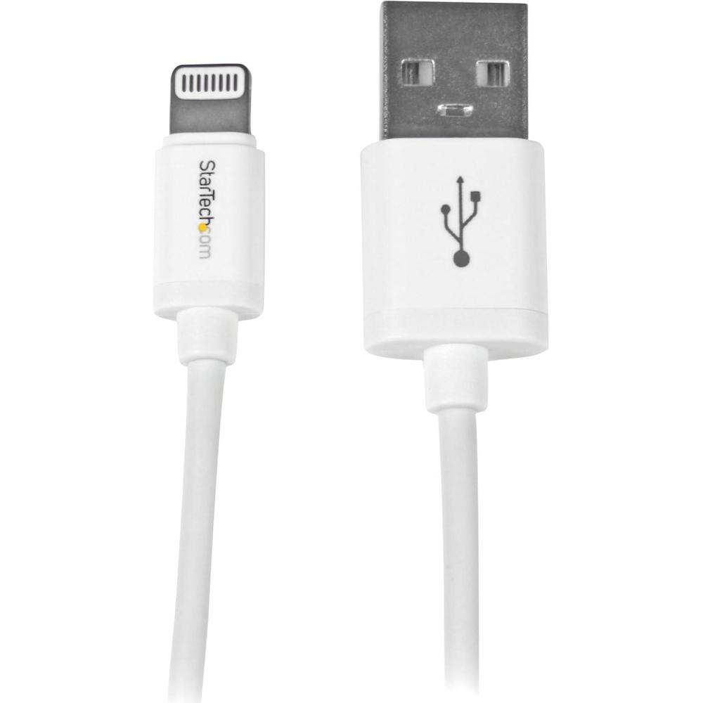 imageStarTechcom 15cm 6in Short White Apple 8pin Lightning Connector to USB Cable for iPhoneiPodiPad  Charge and Sync Cable USBLT15CMW