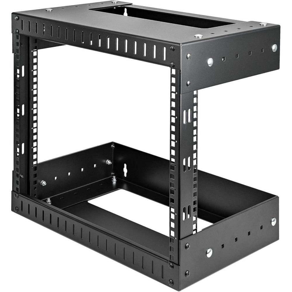 imageStarTechcom 2Post 15U HeavyDuty Wall Mount Network Rack 19quot Open Frame Server Rack with Adjustable Depth Wall Mount Data Rack for IT  AV  Patch Panel  Computer Equipment RK15WALLOA8U