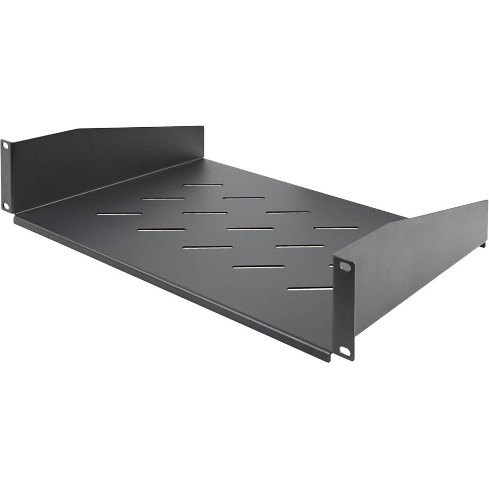 imageStarTechcom 2U Server Rack Shelf  Universal Vented Rack Mount Cantilever Tray for 19quot Network Equipment Rack ampamp Cabinet  Heavy Duty Steel  Weight Capacity 50lb23kg  16quot Deep Shelf TAA12 Depth