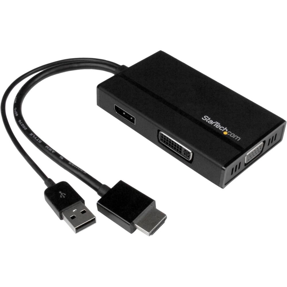 imageStarTechcom 4K 30Hz HDMI to DisplayPort Video Adapter w USB Power  6 in  HDMI 14 Male to DP 12 Female Active Monitor Converter HD2DP BlackHDMI to DispalyPortDVIVGA