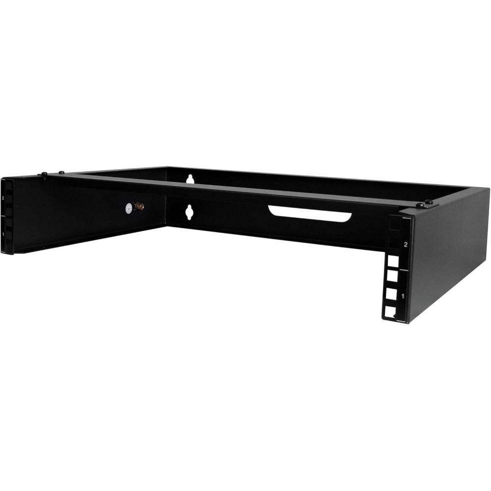 imageStarTechcom 6U Wall Mount Network Rack  14 Inch Deep Low Profile  19quot Patch Panel Bracket for Shallow Server and IT Equipment Network Switches  44lbs20kg Weight Capacity Black WALLMOUNT62U