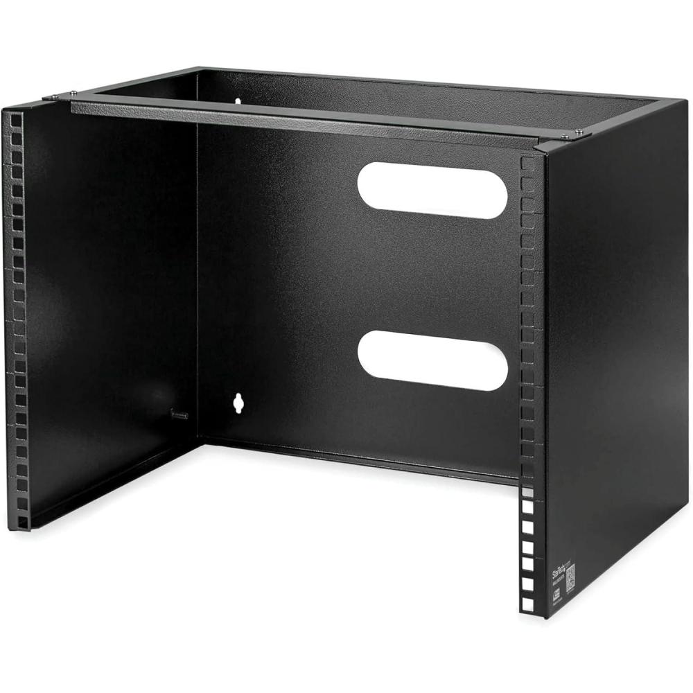 imageStarTechcom 6U Wall Mount Network Rack  14 Inch Deep Low Profile  19quot Patch Panel Bracket for Shallow Server and IT Equipment Network Switches  44lbs20kg Weight Capacity Black WALLMOUNT68U
