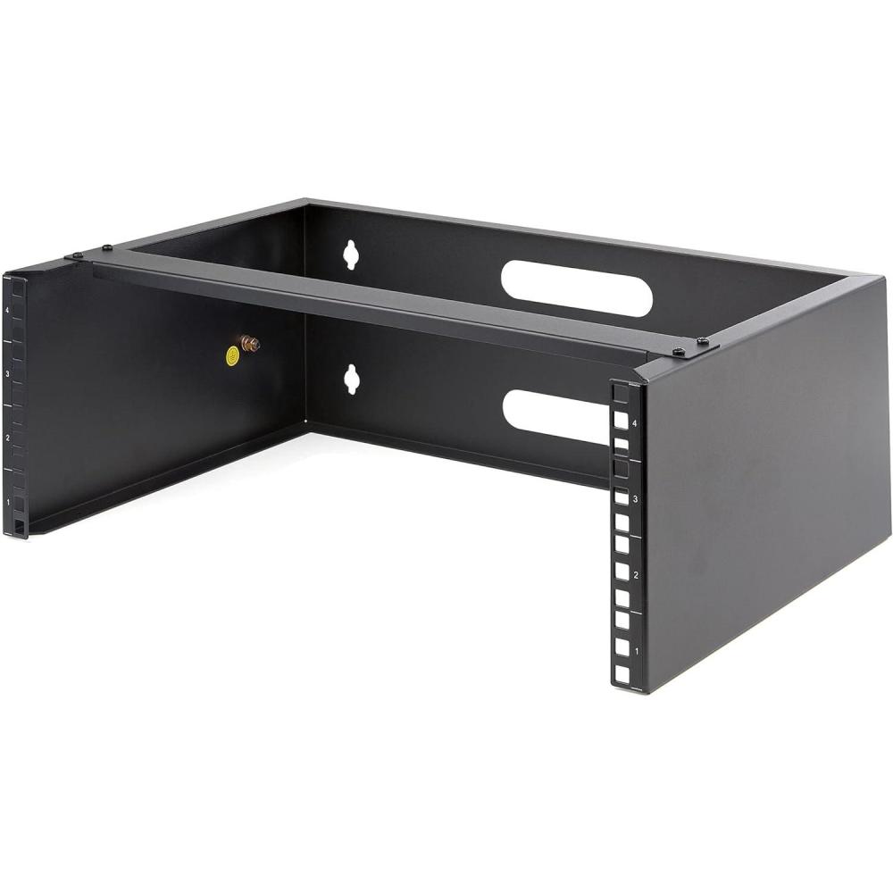 imageStarTechcom 6U Wall Mount Network Rack  14 Inch Deep Low Profile  19quot Patch Panel Bracket for Shallow Server and IT Equipment Network Switches  44lbs20kg Weight Capacity Black WALLMOUNT64U