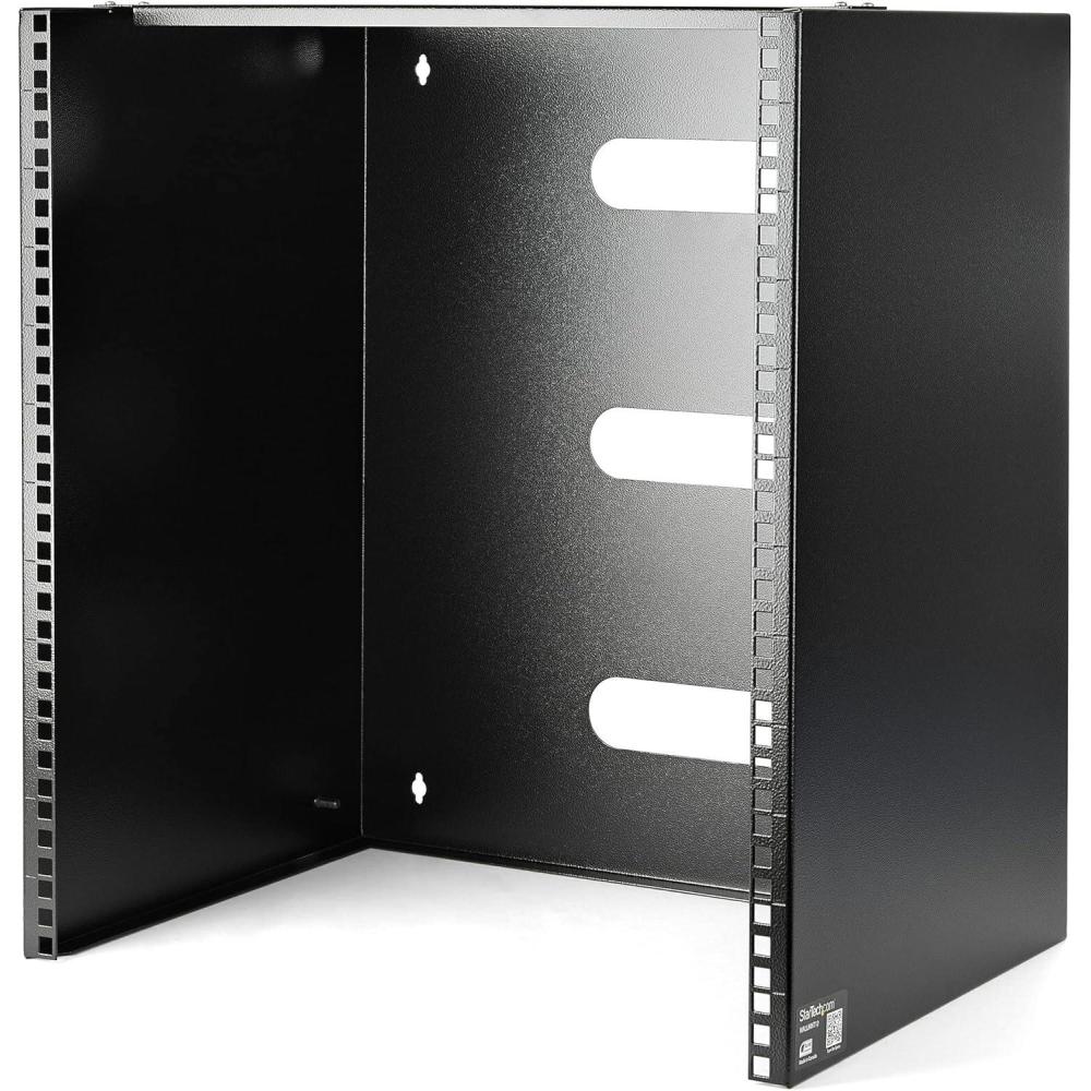 imageStarTechcom 6U Wall Mount Network Rack  14 Inch Deep Low Profile  19quot Patch Panel Bracket for Shallow Server and IT Equipment Network Switches  44lbs20kg Weight Capacity Black WALLMOUNT612U