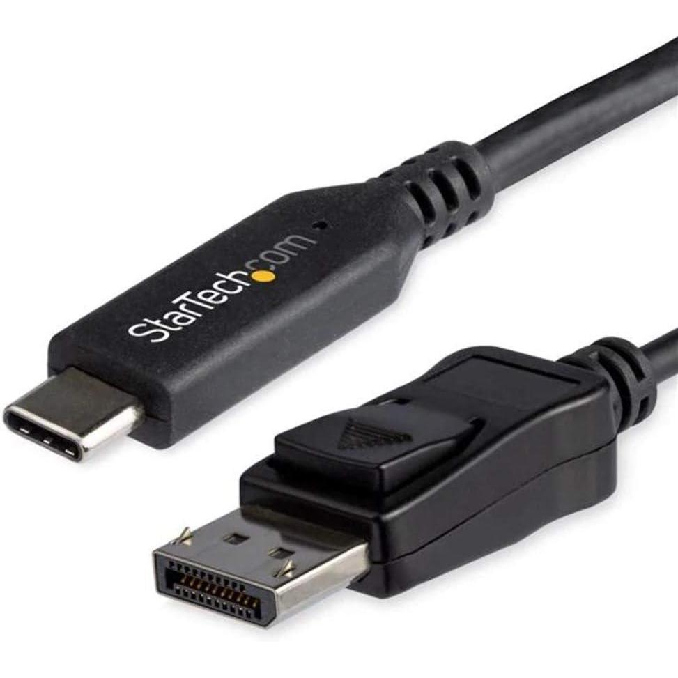 imageStarTechcom 6ft18m USB C to DisplayPort 14 Cable  4K5K8K USB TypeC to DP 14 Alt Mode Video Adapter Converter  HBR3HDRDSC  8K 60Hz DP Monitor Cable for USBCThunderbolt 3 CDP2DP146B6 feet