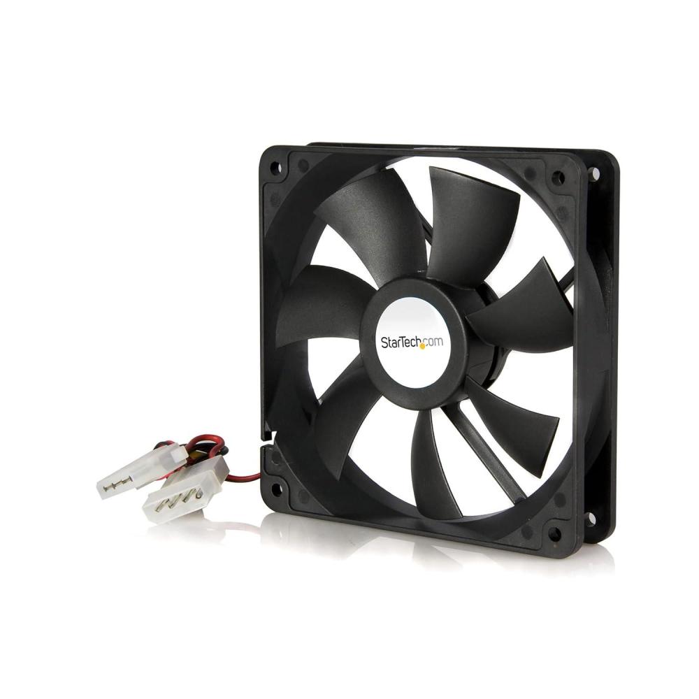imageStarTechcom 80x25mm Dual Ball Bearing Computer Case Fan w TX3 Connector FANBOX2Black120x25mm
