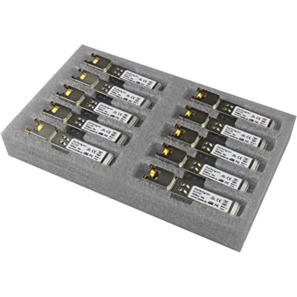 imageStarTechcom Cisco GLCSXMM Compatible SFP Module 10 Pack  1000BASESX  1GbE Multimode Fiber MMF Optic Transceiver  1GbE SFP  LC 550m  850nm DDM Cisco IE3200 IE3300 ME1200 GLCSXMM10PSTGLCT
