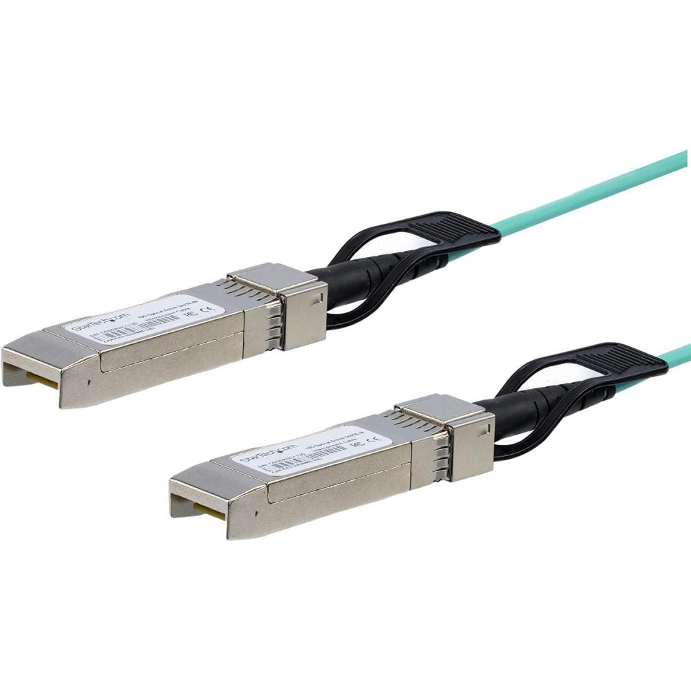 imageStarTechcom Cisco SFP10GAOC3M Compatible 3m984ft 10G SFP to SFP Active Optical Fiber  10Gbps SFP PlusMini GBICTransceiver Module Cable  Firepower ASR1000 SFP10GAOC3M
