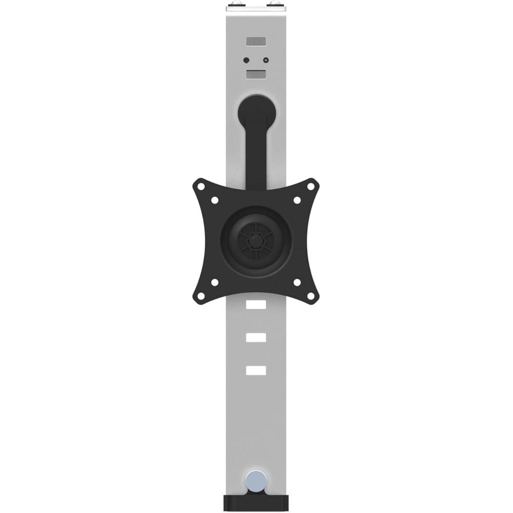 imageStarTechcom Cubicle Monitor Mount  Cubicle Wall Single Monitor Hanger  Up to 34 VESA Mount Display  Height Adjustable Ergonomic Office Cubicle Hanging Flat Panel Hook ampamp Clamp BracketSilverUp to 34