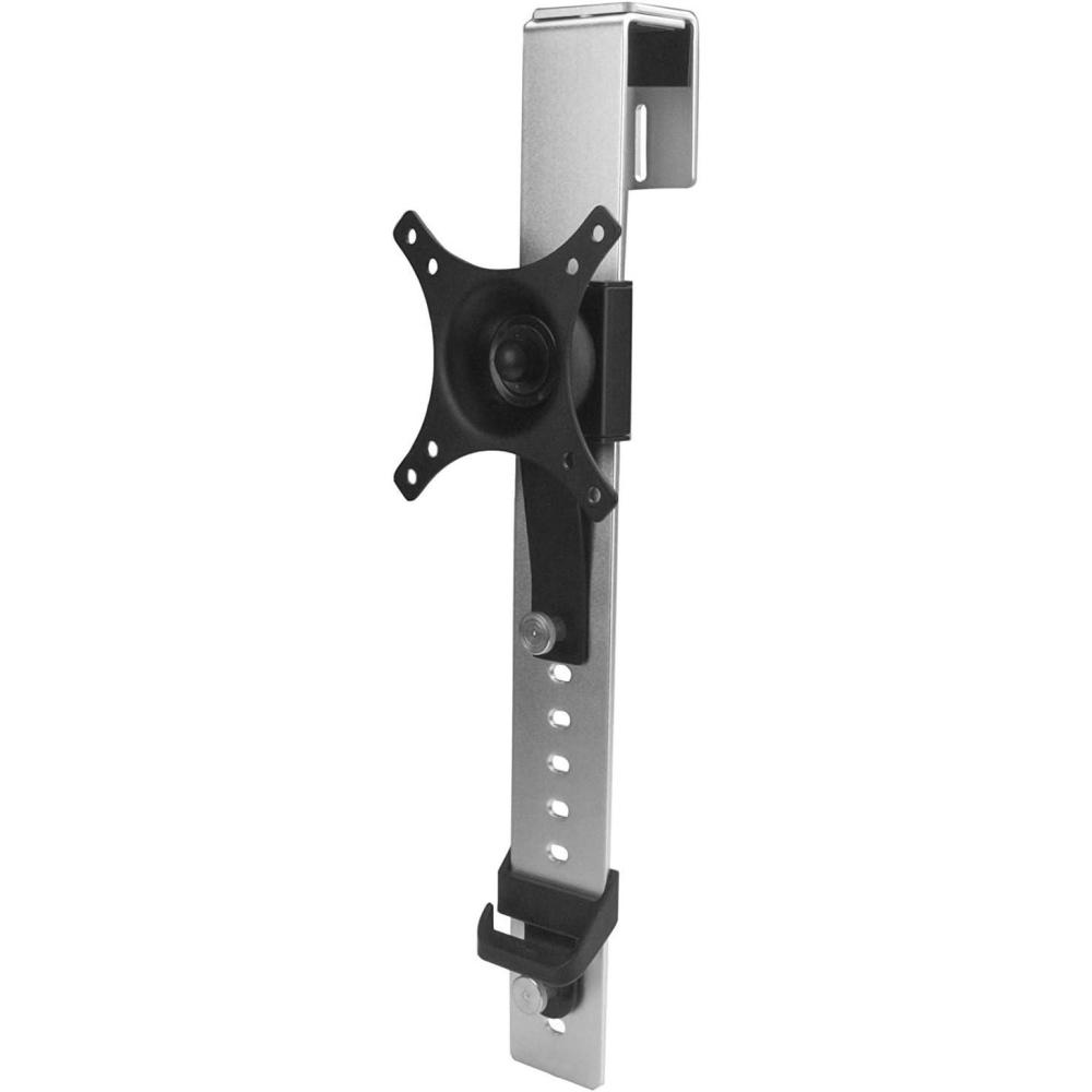 imageStarTechcom Cubicle Monitor Mount  Cubicle Wall Single Monitor Hanger  Up to 34 VESA Mount Display  Height Adjustable Ergonomic Office Cubicle Hanging Flat Panel Hook ampamp Clamp BracketSilverUp to 30
