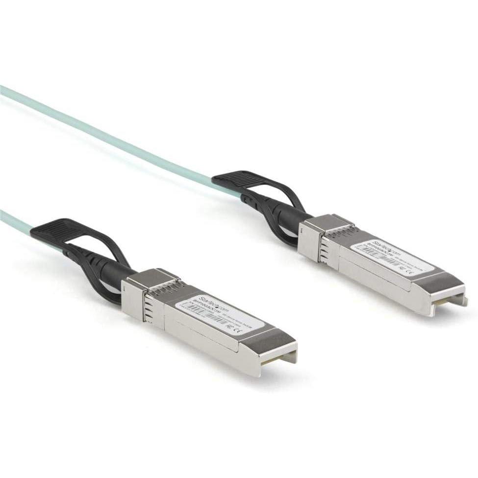 imageStarTechcom Dell EMC AOCSFP10G2M Compatible 2m65ft 10G SFP to SFP AOC Cable  10GbE SFP Active Optical Fiber  10Gbps SFP PlusMini GBICTransceiver Module Cable  Z9100 AOCSFP10G2ME