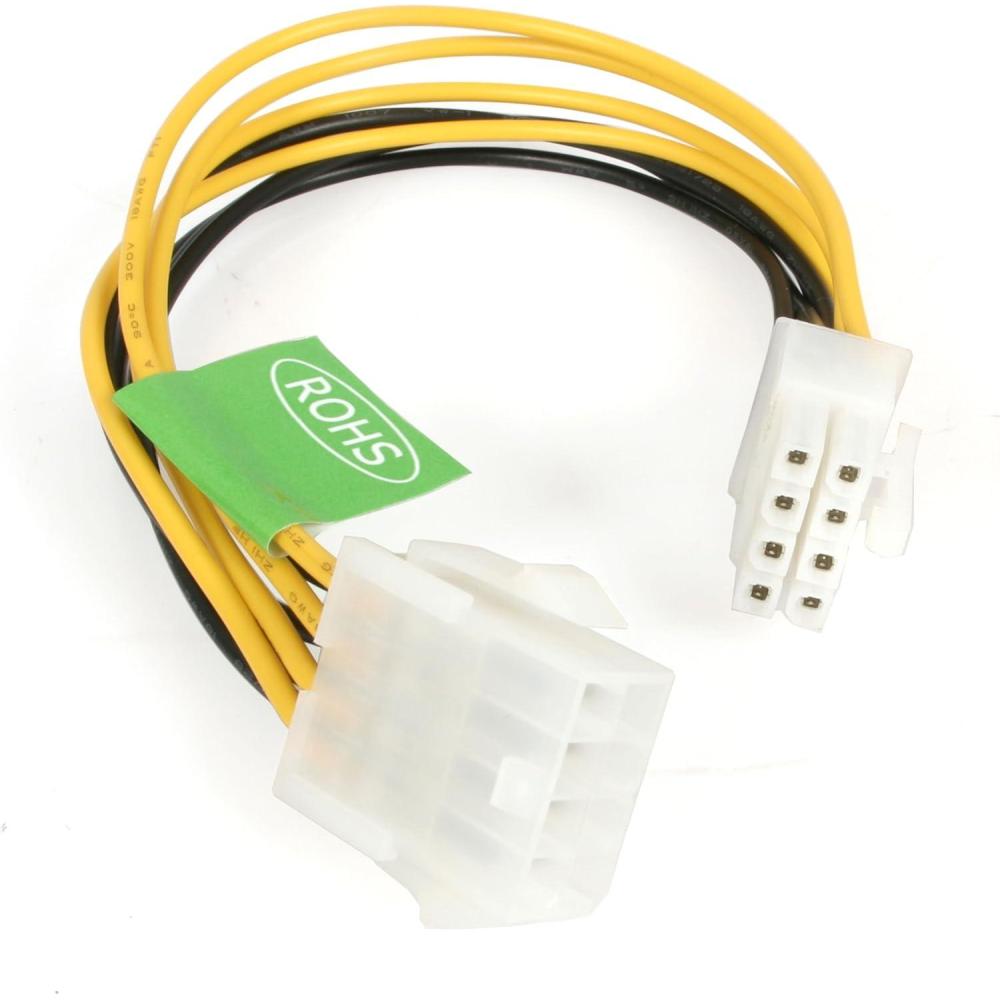 imageStarTechcom EPS 8 Pin Power Extension Cable  Power extension cable  8 pin EPS12V F to 8 pin EPS12V M  79 in  EPS8EXTYellow