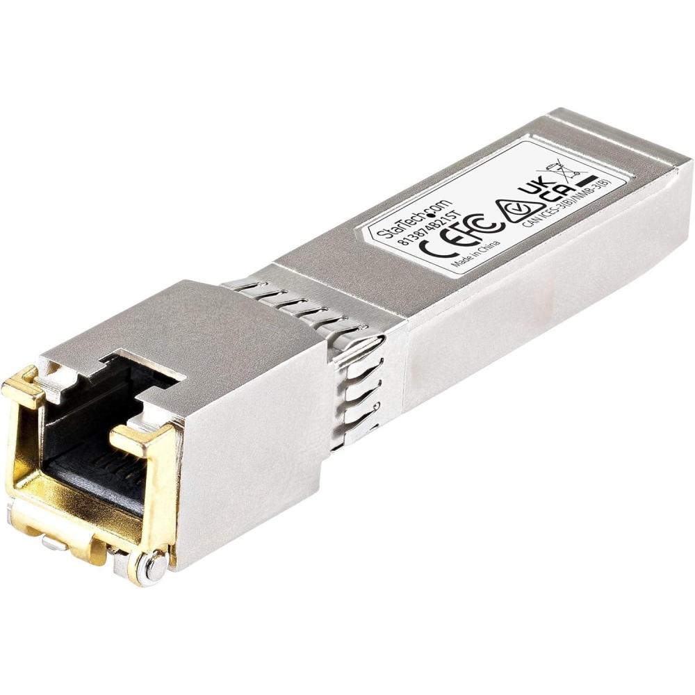 imageStarTechcom HPE 813874B21 Compatible SFP Module  10GBASET  SFP to RJ45 Cat6Cat5e  10GE Gigabit Ethernet SFP  RJ45 30m  HPE BladeSystem cClass 813874B21ST