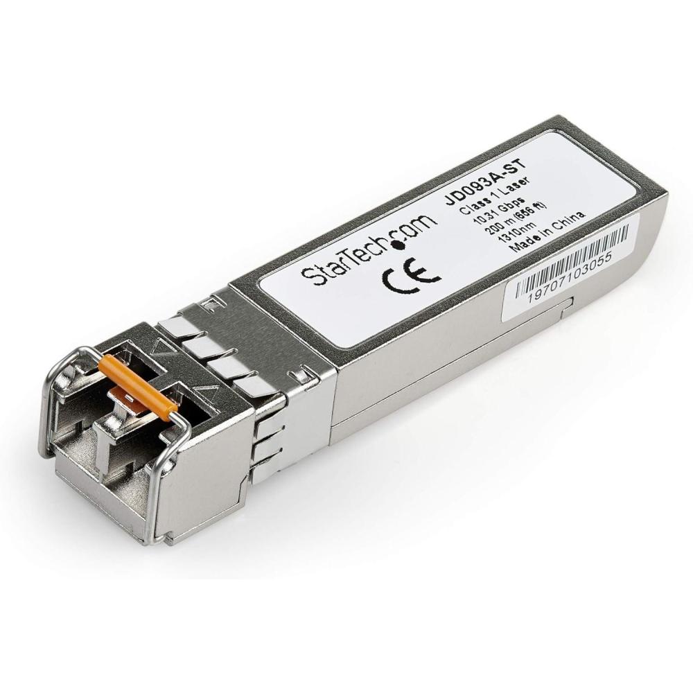 imageStarTechcom HPE JD093A Compatible SFP Module  10GBASELRM  10GbE Multi Mode MMF Fiber Optic Transceiver  10GE Gigabit Ethernet SFP  LC 200m  1310nm  DDM HPE 5500G 3800 2620 JD093AST