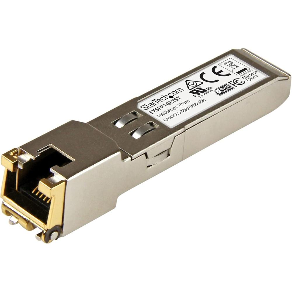 imageStarTechcom Juniper EXSFP1GET Compatible SFP Module  1000BASET  SFP to RJ45 Cat6Cat5e  1GE Gigabit Ethernet SFP  RJ45 100m  EXSFP1GETST