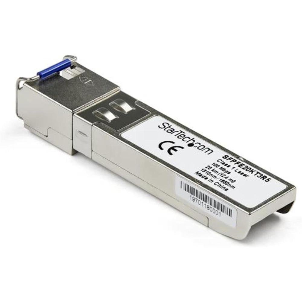 imageStarTechcom Juniper SFPFE20KT15R13 Compatible SFP Module  100BASEBXD  100 Mb Ethernet BiDi Fiber Single Strand SFP  LC 20km SFPFE20KT5R3