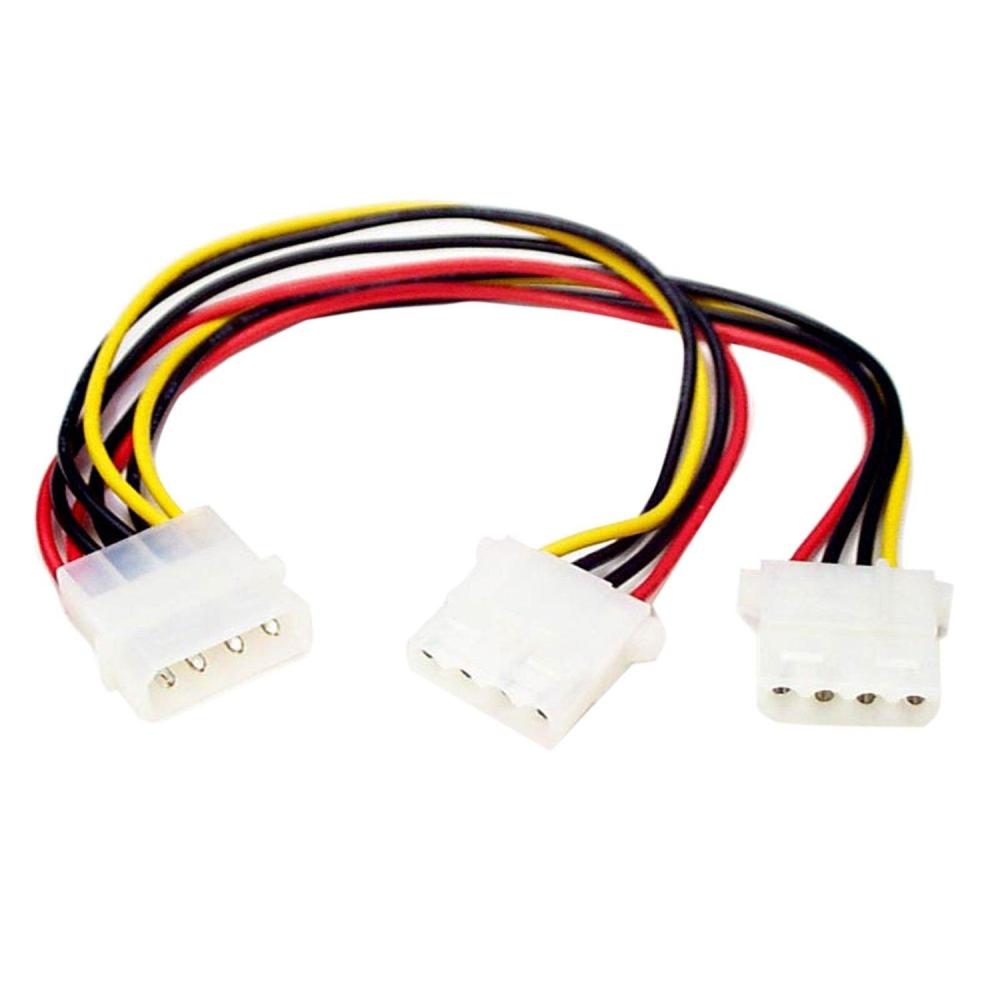 imageStarTechcom LP4 to 2X LP4 Power Y Splitter Cable MF  LP4 Splitter  Molex Y Splitter  Molex Splitter PYO2L1 Count Pack of 1