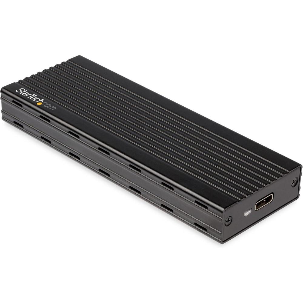 imageStarTechcom M2 SSD Enclosure for M2 SATA SSDs  USB 31 10Gbps with USBC Cable  External Enclosure for USBC Host  Aluminum TAA SM21BMU31C3Basic
