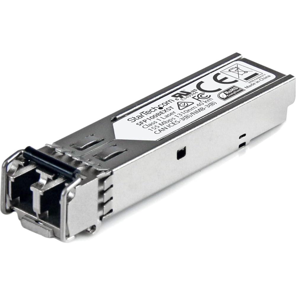 imageStarTechcom MSA Uncoded Compatible QSFP Module  40GBASELR4  40GbE Single Mode Fiber SMF Optic Transceiver  40GE Gigabit Ethernet QSFP  LC 10km  1270nm to 1330nm  DDM QSFP40LR4ST100BaseEX
