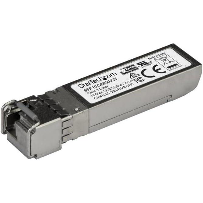 imageStarTechcom MSA Uncoded Compatible QSFP Module  40GBASELR4  40GbE Single Mode Fiber SMF Optic Transceiver  40GE Gigabit Ethernet QSFP  LC 10km  1270nm to 1330nm  DDM QSFP40LR4ST10GBaseBX Upstream