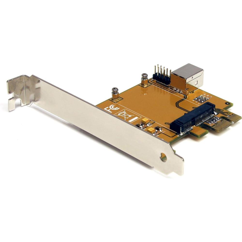 imageStarTechcom PCI to PCI Express Adapter Card PCI1PEX1PCI Express to Mini PCI Express