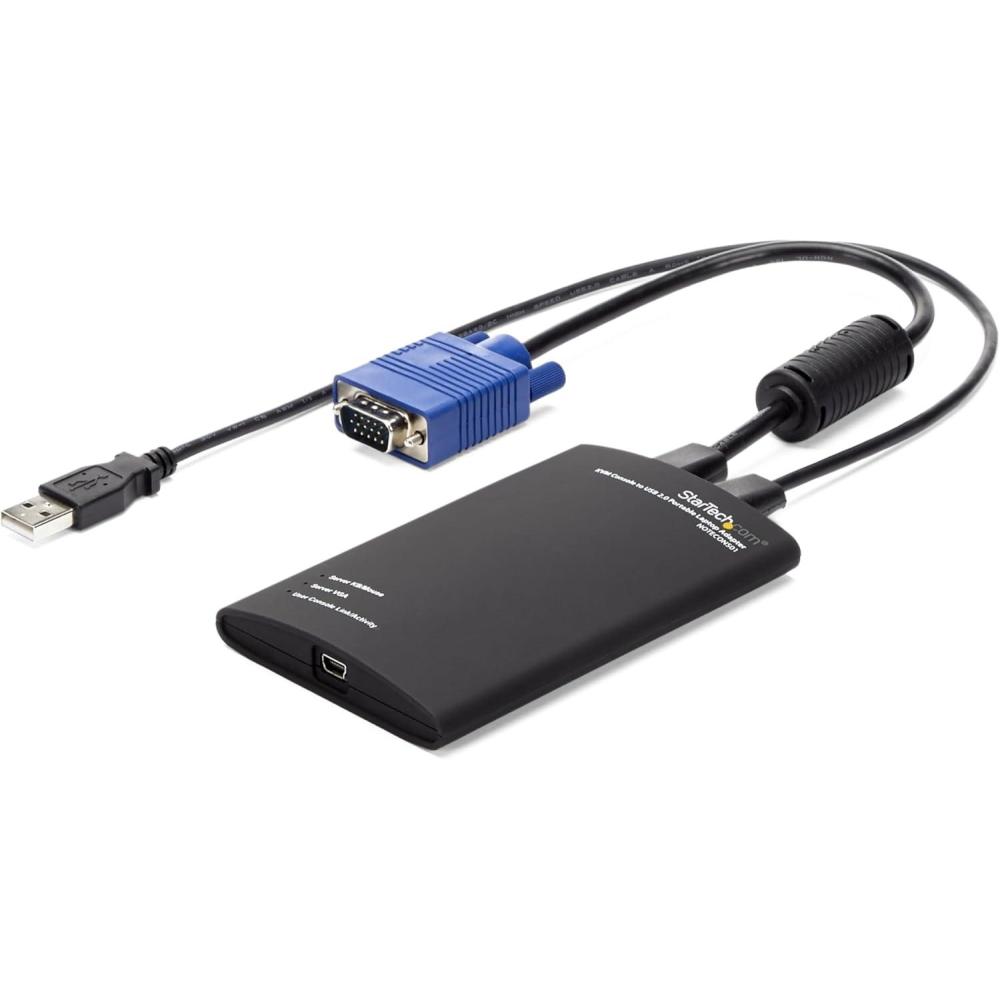 imageStarTechcom Portable Laptop Crash Cart Adapter USBVGA KVM Console File Transfer ampamp Video Capture WindowsLinuxMacOS TAAUSB 20