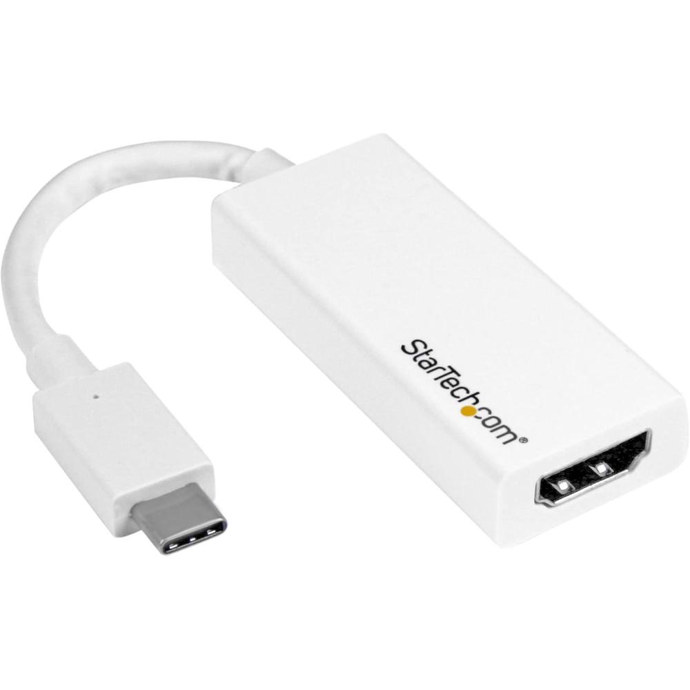 imageStarTechcom USBC to HDMI Video Adapter Converter  4K 30Hz  Thunderbolt 3 Compatible  USB 31 TypeC to HDMI Monitor Travel Dongle Black CDP2HDWhite