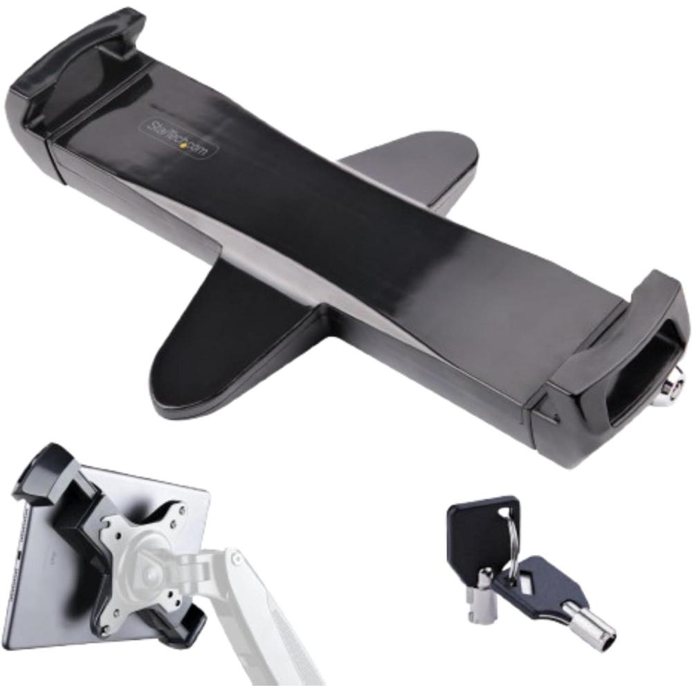 imageStarTechcom VESA Mount Adapter for Tablets 79 to 125in  Up to 2kg 44lb  75x75100x100 VESA Patterns  Universal AntiTheft Tablet VESA Mount Clamp  Secure Tablet Mount TabletVESAAdapter