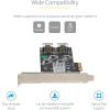 8 Port SATA PCIe Card – PCI Express 6Gbps SATA Expansion Adapter Card with 4 Host Controllers – SATA PCIe Controller Card – PCI-e x4 Gen 2 to SATA III – SATA HDD/SSD