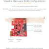 SATA PCIe Card – 2 Port PCIe SATA Expansion Card – 6Gbps – Full/Low Profile – PCI Express to SATA Adapter/Controller – ASM1062R SATA RAID – PCIe to SATA Converter