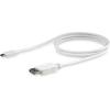 StarTech 6 ft (1.8 m) USB-C to DisplayPort Cable – USB Type-C to DP Video Adapter Cable – 4K 60Hz – White(White)