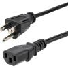 StarTech.com 10ft (3m) Computer Power Cord, NEMA 5-15P to C13, 10A 125V, 18AWG, Black Replacement AC Power Cord, Printer, PC Power Supply Cable, Monitor Power Cable – UL Listed (PXT101 10)(14 AWG/15A/125V)