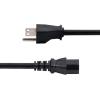 StarTech.com 10ft (3m) Computer Power Cord, NEMA 5-15P to C13, 10A 125V, 18AWG, Black Replacement AC Power Cord, Printer, PC Power Supply Cable, Monitor Power Cable – UL Listed (PXT101 10)(16 AWG/13A/125V)