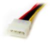 StarTech.com 12in LP4 to 2x SATA Power Y Cable Adapter – Molex to to Dual SATA Power Adapter Splitter (PYO2LP4SATA)(1 Count (Pack of 2))
