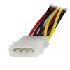 StarTech.com 12in LP4 to 2x SATA Power Y Cable Adapter – Molex to to Dual SATA Power Adapter Splitter (PYO2LP4SATA)(12 inch)