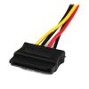 StarTech.com 12in LP4 to 2x SATA Power Y Cable Adapter – Molex to to Dual SATA Power Adapter Splitter (PYO2LP4SATA)(12 inch)