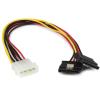 StarTech.com 12in LP4 to 2x SATA Power Y Cable Adapter – Molex to to Dual SATA Power Adapter Splitter (PYO2LP4SATA)(12 inch)