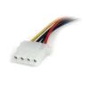StarTech.com 12in LP4 to 2x SATA Power Y Cable Adapter – Molex to to Dual SATA Power Adapter Splitter (PYO2LP4SATA)(6 inch)