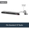 StarTech.com 16 Outlet Horizontal 1U Rack Mount PDU Power Strip for Network Server Racks – Surge Protection – 120V/15A – 6ft Power Cord (RKPW161915)(8 Outlets | 15A)