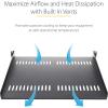 StarTech.com 1U Server Rack Shelf – Vented Rack Mount Cantilever Tray for 19″ Network Rack & Cabinet, 44lb/20kg, 10″ Deep