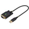 StarTech.com 1ft/30cm USB to Serial Adapter Cable, COM Retention, FTDI, USB-A to DB9 RS232, Interchangeable DB9 Nuts/Screws