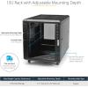 StarTech.com 22U Server Rack Cabinet with secure locking door – 4 Post Adjustable Depth (5.5″ to 28.7″) – 1768 lb capacity – 19 inch Portable Network Equipment Enclosure on wheels/casters (RK2236BKF)(15U)