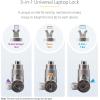 StarTech.com 25-Pack Universal Laptop Lock 6.6ft (2m), Master Keyed Security Cable, Compatible with Noble Wedge/Nano/K-Slot; TAA(Like Keyed)
