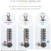 StarTech.com 25-Pack Universal Laptop Lock 6.6ft (2m), Master Keyed Security Cable, Compatible with Noble Wedge/Nano/K-Slot; TAA(Serialized Combination)