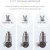 StarTech.com 25-Pack Universal Laptop Lock 6.6ft (2m), Master Keyed Security Cable, Compatible with Noble Wedge/Nano/K-Slot; TAA(Unique Keyed)