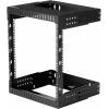 StarTech.com 2-Post 15U Heavy-Duty Wall Mount Network Rack, 19″ Open Frame Server Rack with Adjustable Depth, Wall Mount Data Rack for IT / AV / Patch Panel / Computer Equipment (RK15WALLOA)(12U)